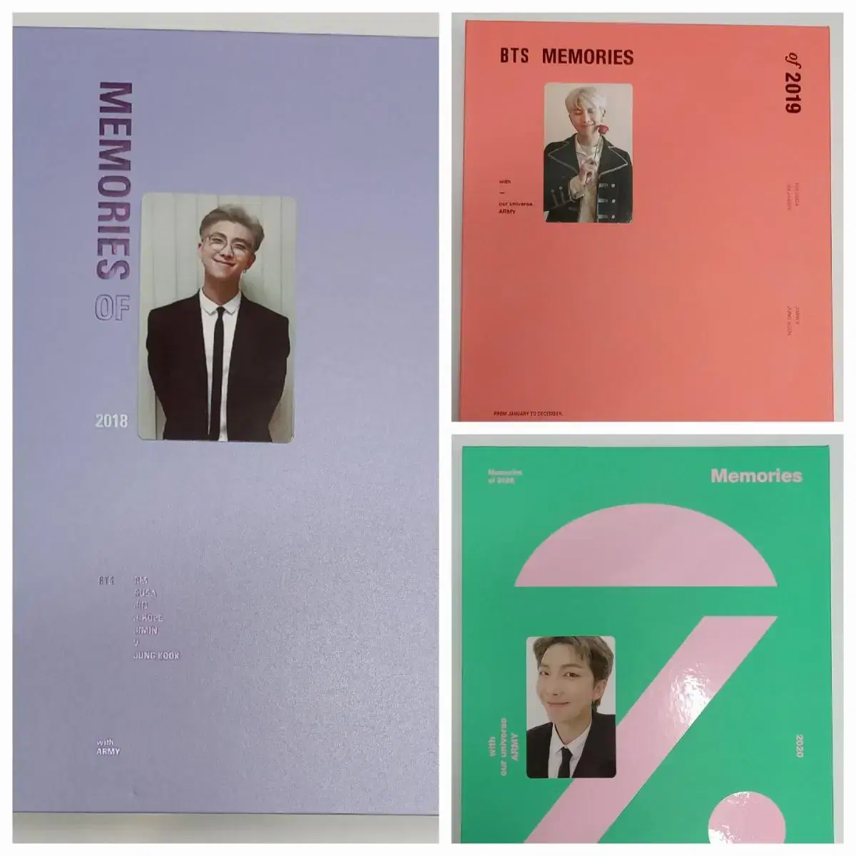 방탄 18~20 메모리즈 DVD 풀세트(남준포카)